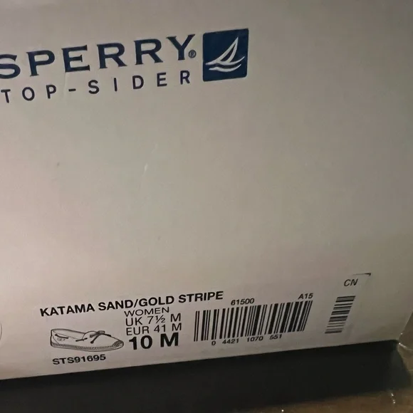 Sperry Women’s Top Sider Metallic Boat Katama Espadrilles Size 10 - Picture 5 of 9